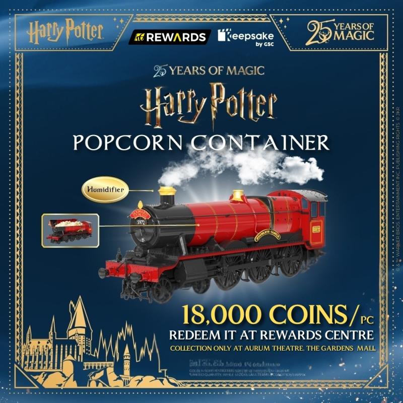 Exclusive GSC Rewards Redemption: Hogwarts Express Popcorn Container