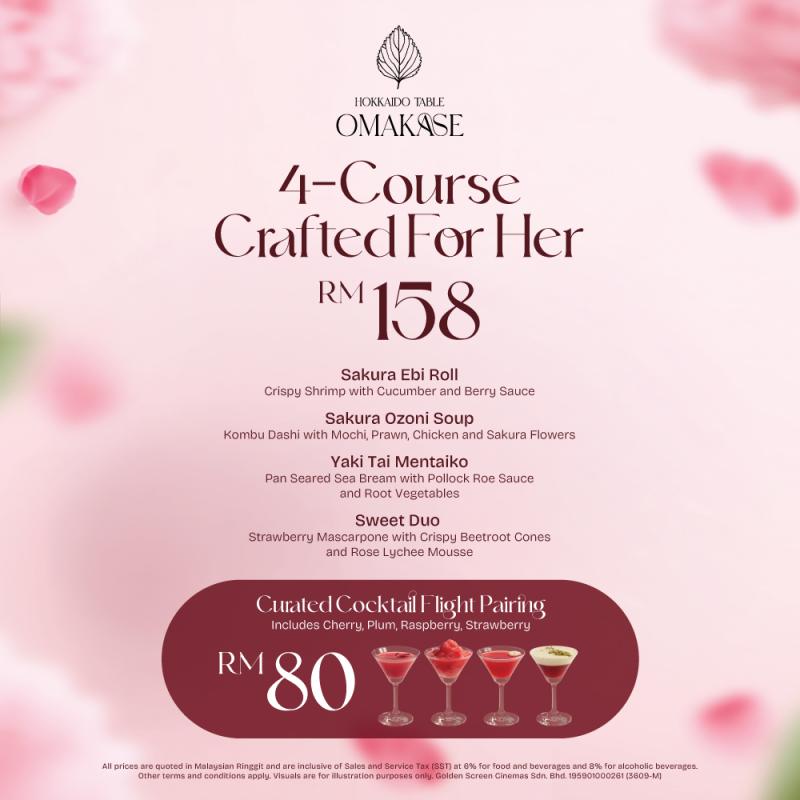 Crafted for Her 4 Course