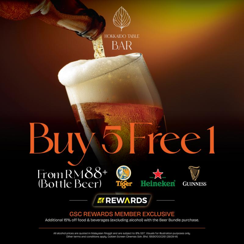 Hokkaido Table Beer Buy 5 Free 1