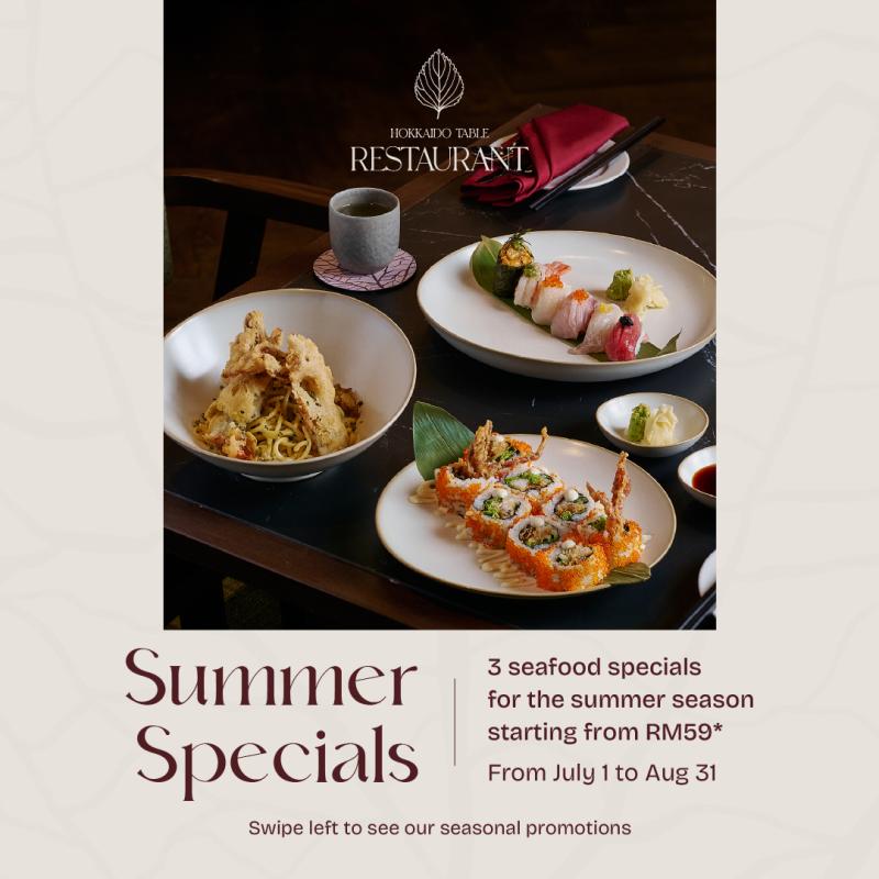 Limited-Time Hokkaido Table Summer Specials