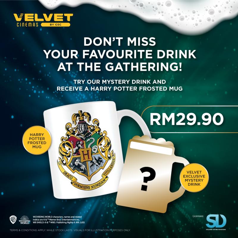 Don’t miss your favourite drink at the gathering at Velvet Cinemas by GSC