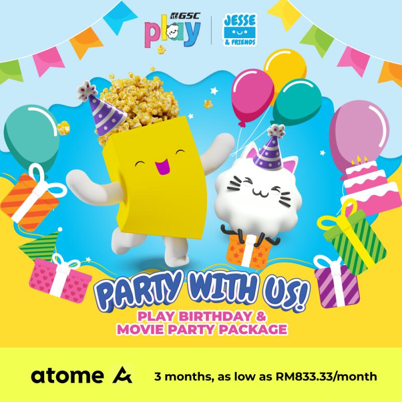 GSC Play Birthday & Movie Party Package on Keepsake (with Installment Payment plan via Atome & GrabPay)