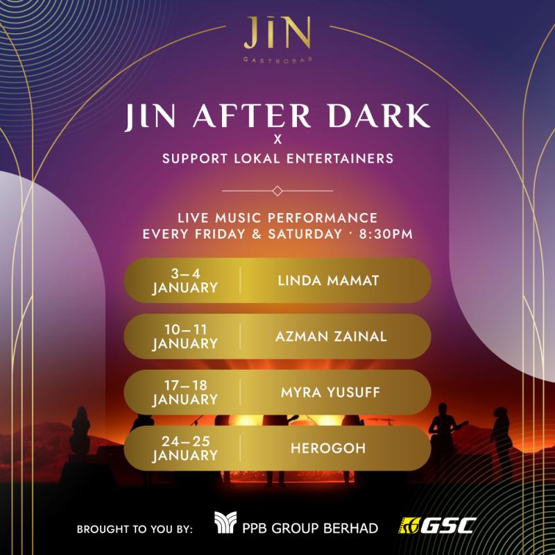 JIN Gastrobar Live Music January 2025