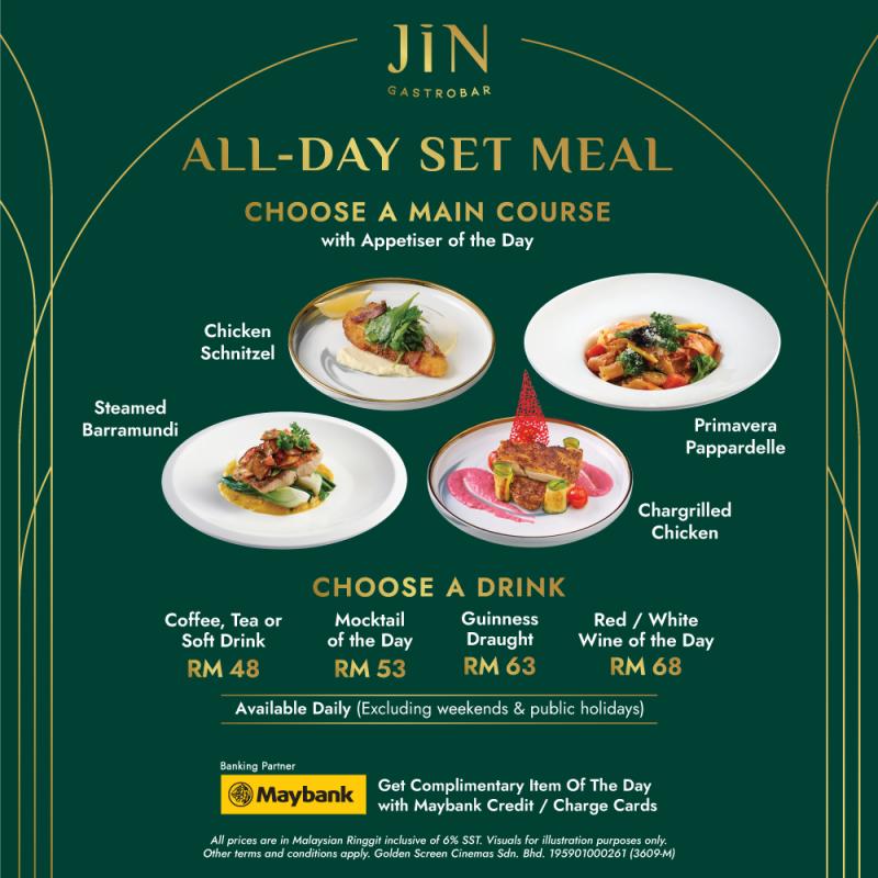 JIN Gastrobar All Day Set Meal