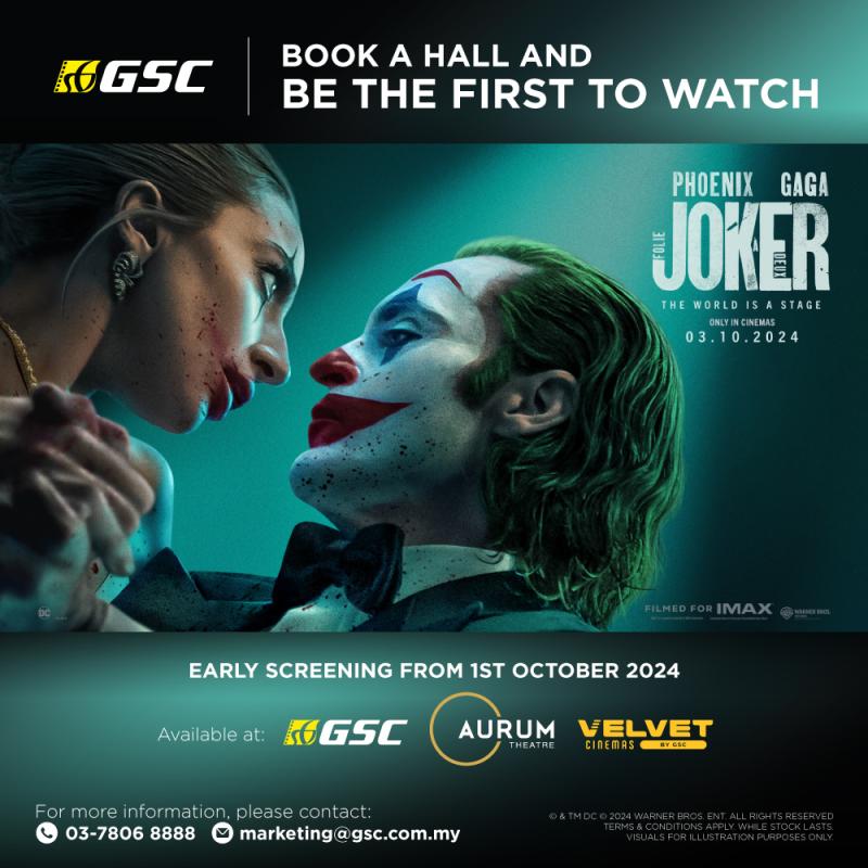 Be the FIRST to watch Joker: Folie à Deux from 1st October 2024