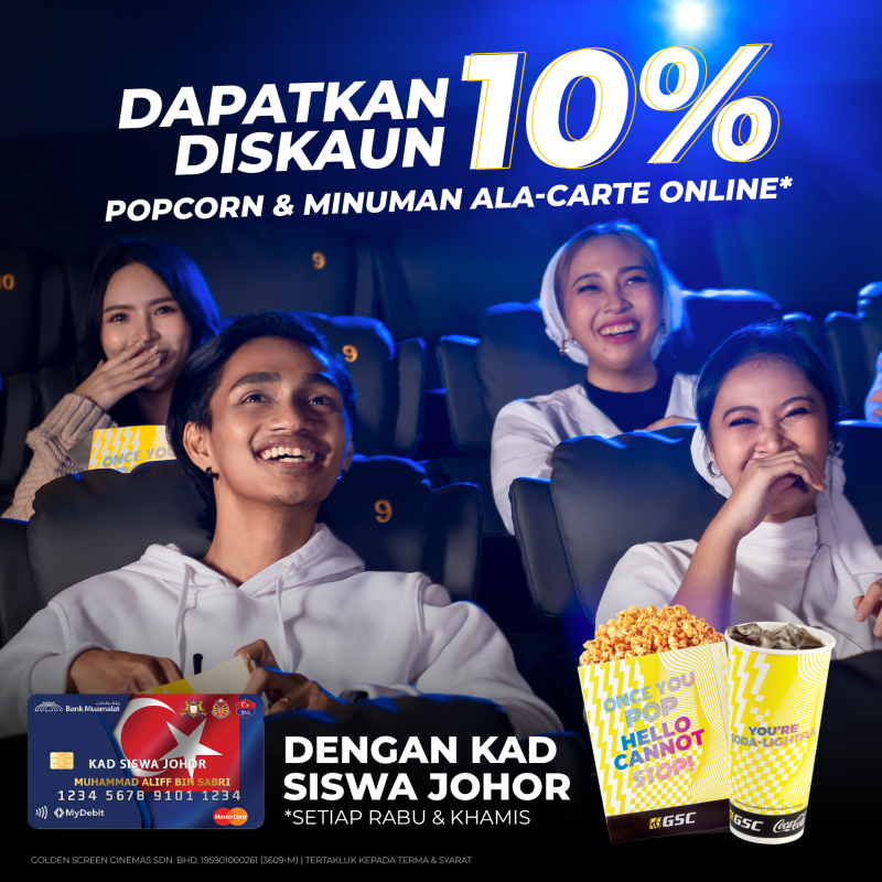 10% Discount with Kad Siswa Johor