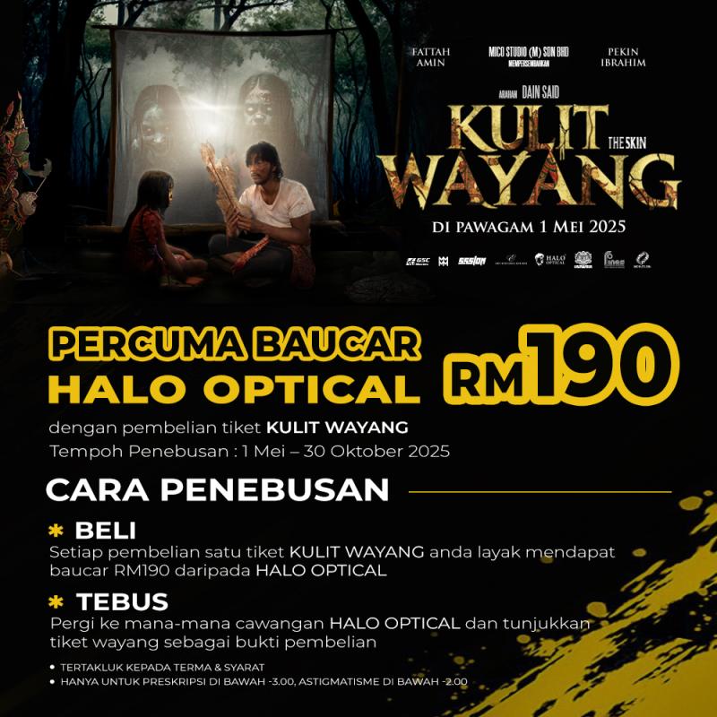 Get a FREE RM190 Halo Optical voucher 