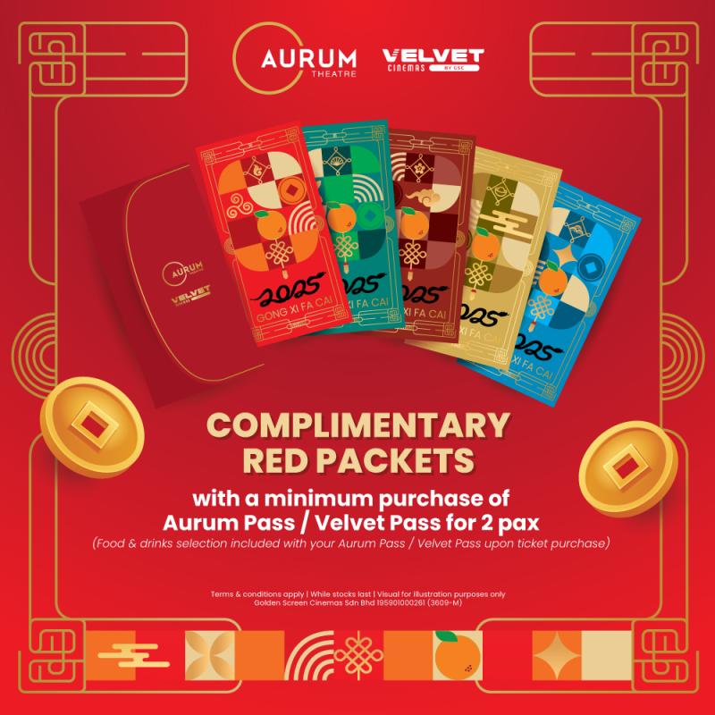 Aurum Theatre and Velvet Cinemas Red Packets