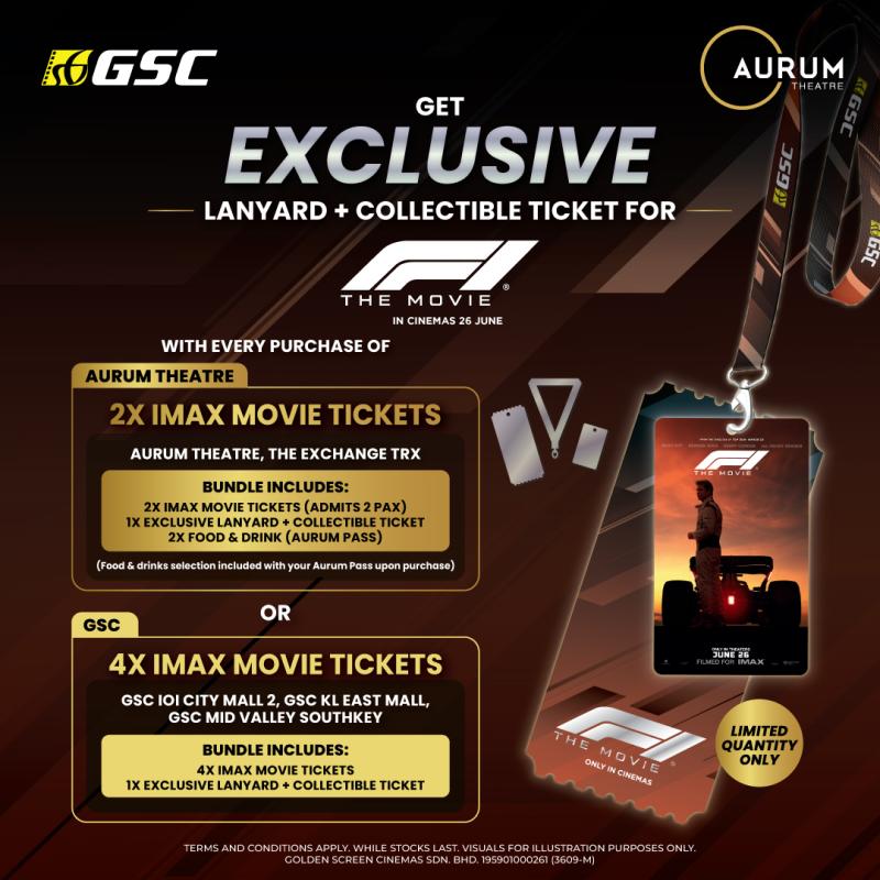 F1 Movie IMAX Promo Collectible Ticket Redemption 