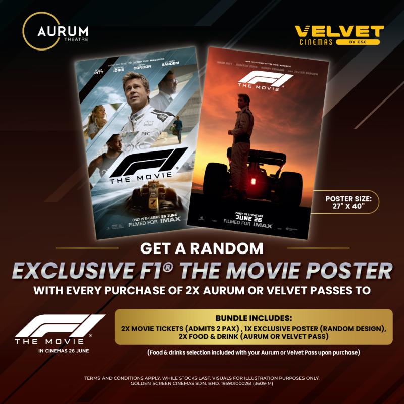 F1 Movie LUX Promo – Movie Poster Redemption