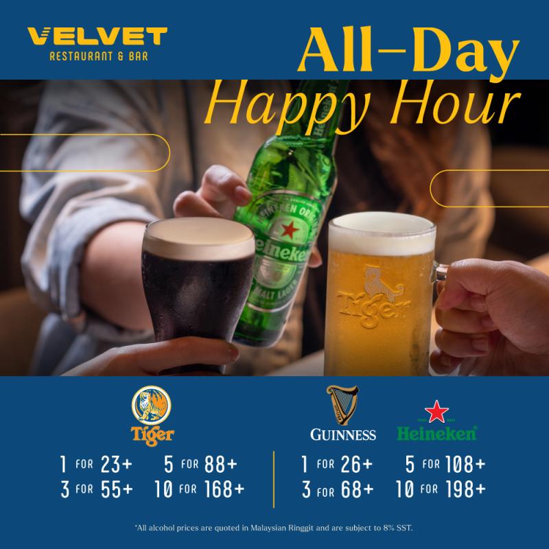 All Day Beer Happy Hour Velvet Cinemas Promotion 