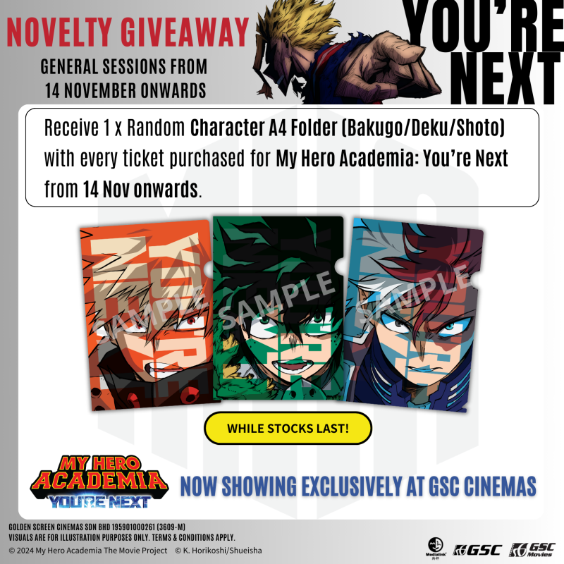 My Hero Academia You’re Next Merchandise Redemption