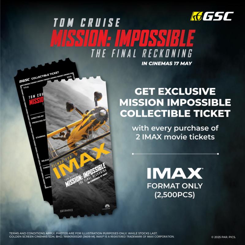 Mission Impossible – The Final Reckoning: IMAX Collectible Ticket Redemption