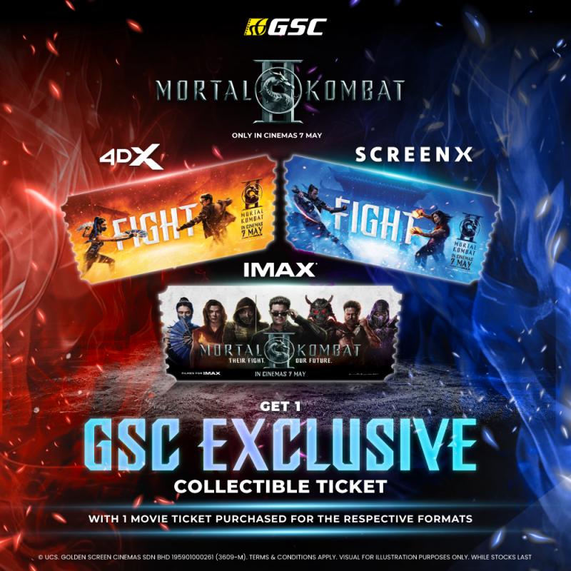 Mortal Kombat II: IMAX, 4DX, ScreenX Promo – Collectible Ticket Redemption