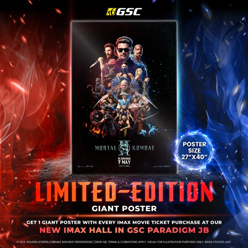 Mortal Kombat II: GSC Paradigm JB IMAX Promo – Giant Poster Redemption