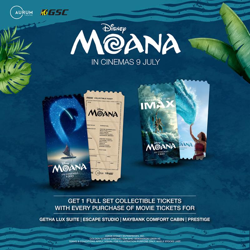 MOANA – Full Set Collectible Tickets Redemption