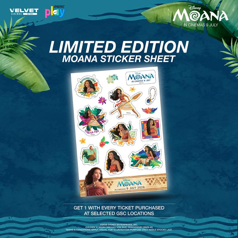 MOANA – Sticker Sheet Redemption
