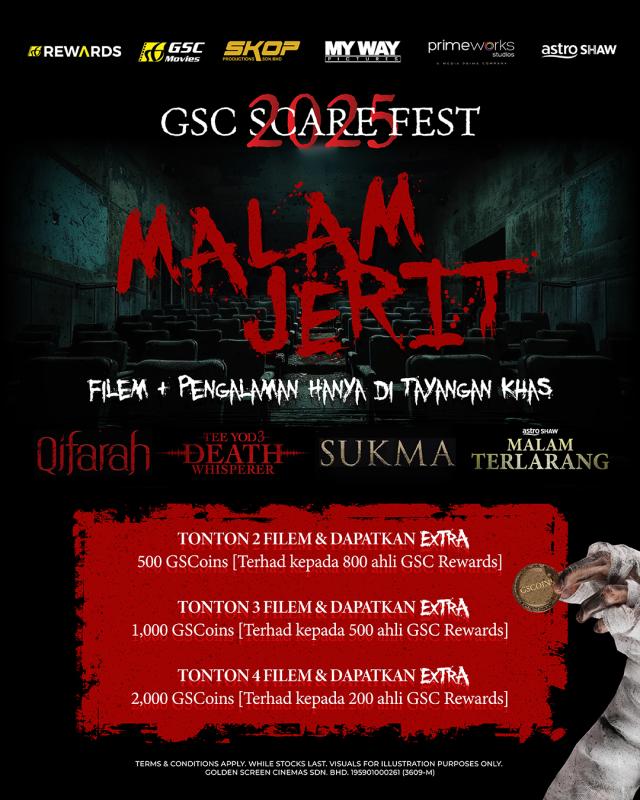 GSC SCAREFEST 2025 - Malam Jerit – Filem & Pengalaman Hanya Di Tayangan Khas