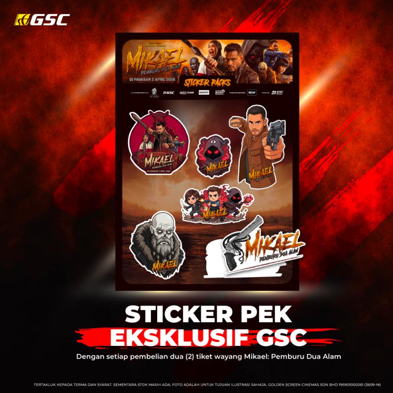 Exclusive Mikael: Pemburu Dua Alam Sticker Giveaway