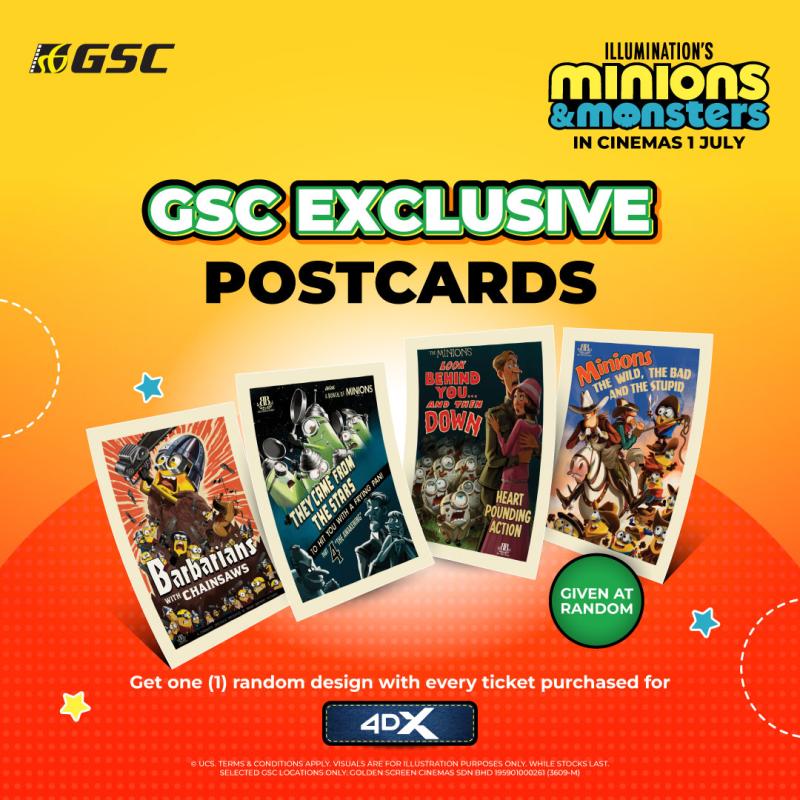 Minions & Monsters – A6 Postcard Redemption
