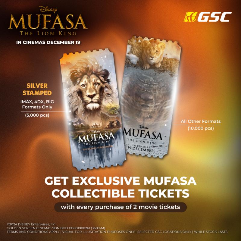 Mufasa The Lion King Collectible Ticket Redemption