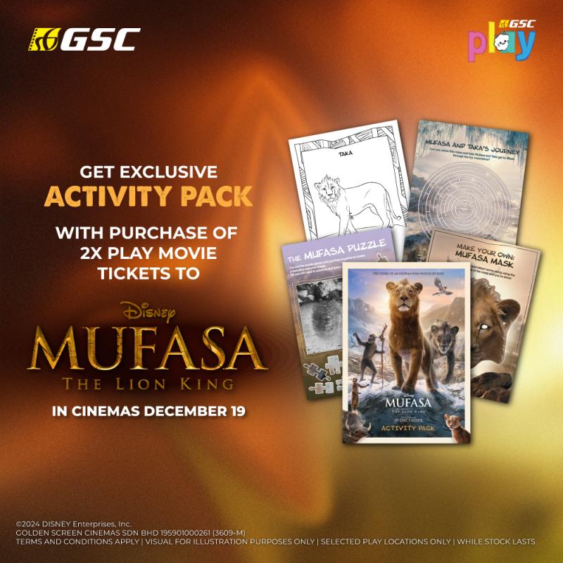 Mufasa The Lion King Activity Pack Redemption