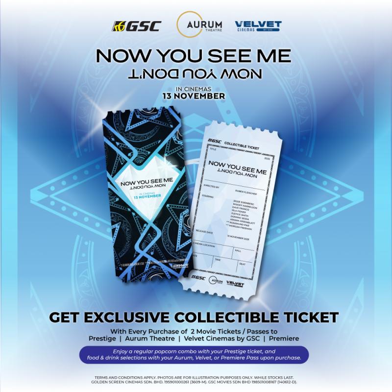 Now You See Me, Now You Don’t Collectible Ticket Redemption