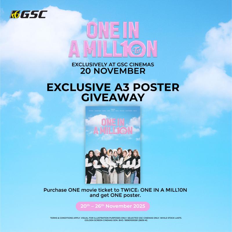TWICE “ONE IN A MILL10N” Poster