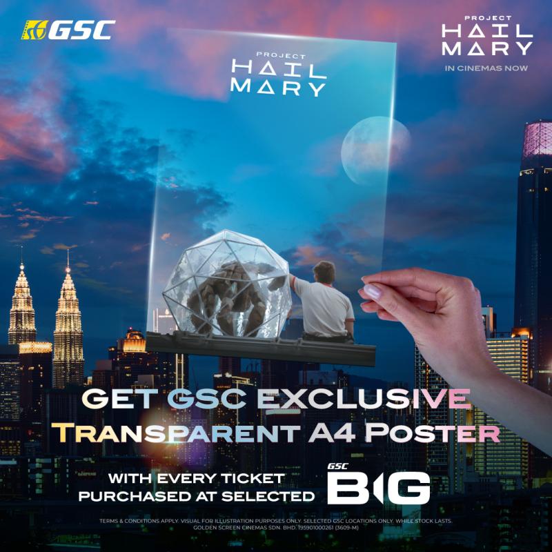 Project Hail Mary: BIG Promo – Exclusive Transparent A4 Poster Redemption