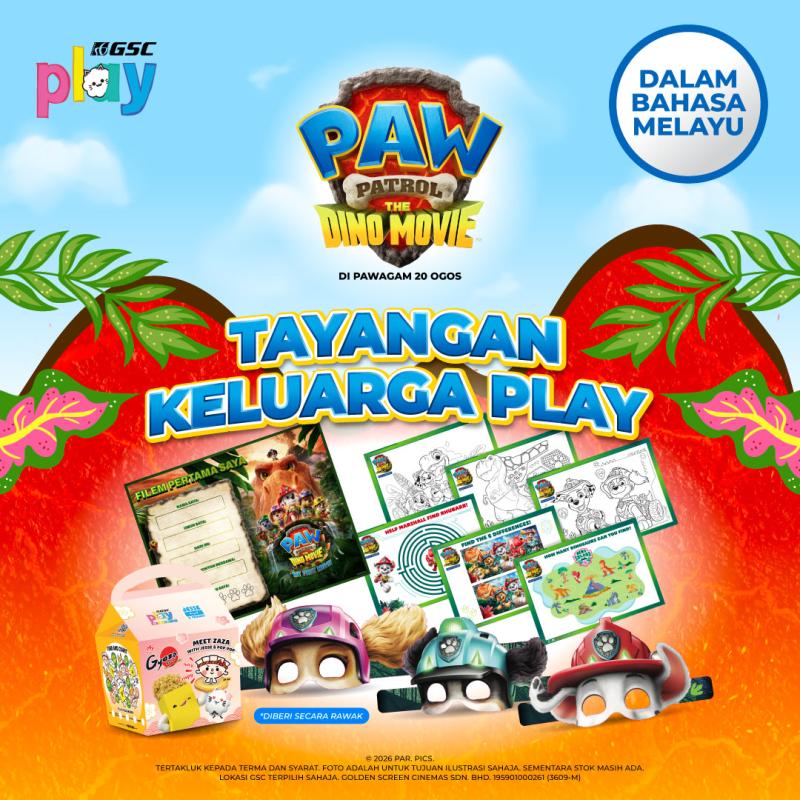 Tayangan Keluarga PLAY – Paw Patrol the Dino Movie (Edisi Bahasa Melayu)