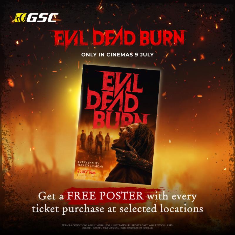 Evil Dead Burn A3 Poster Giveaway 