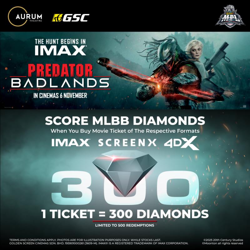 Predator: Badlands Mobile Legends (MLBB) Diamonds Redemption Promo