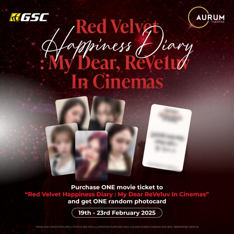 Red Velvet Happiness Diary: My Dear ReVe1uv In Cinemas Photocard Redemption