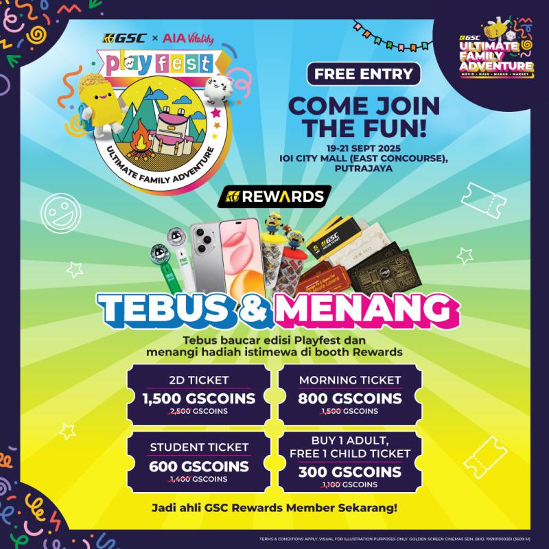 GSC Rewards: Tebus & Menang di GSC Playfest
