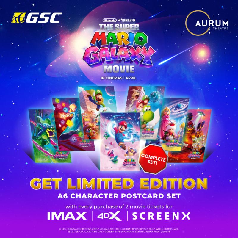 The Super Mario Galaxy Movie: BO Promo – A6 Character Postcard Set Redemption