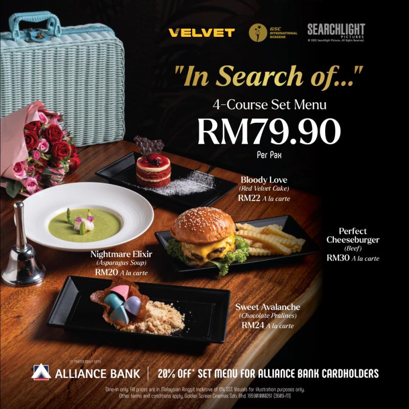 Searchlight Anniversary Menu