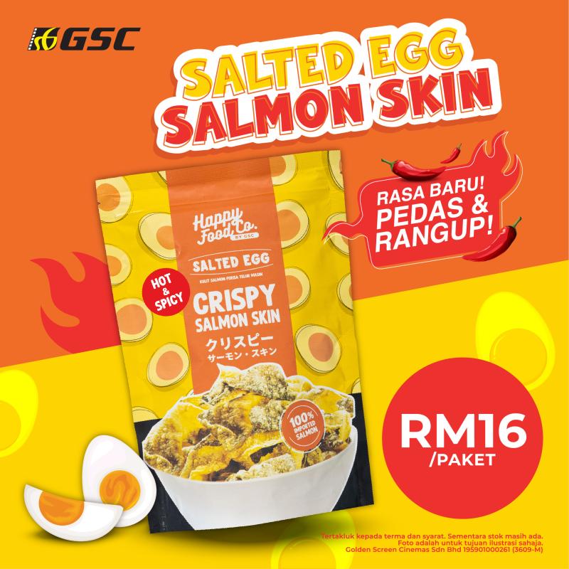 Salted Egg Salmon Skin 