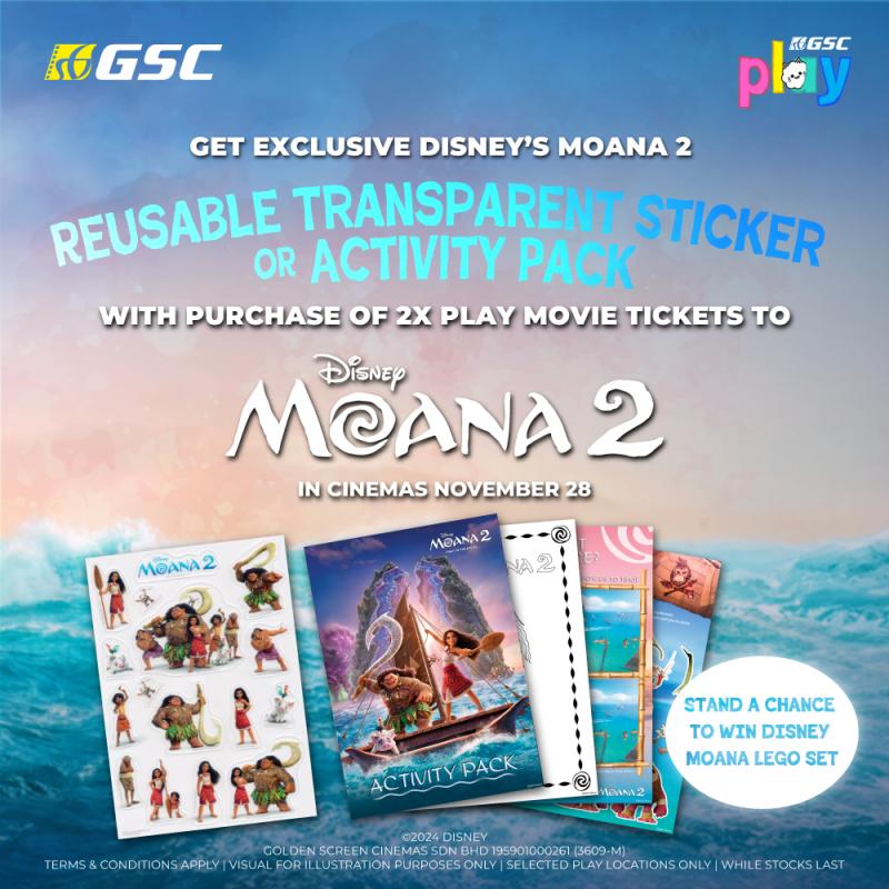 Moana 2 Activity Pack OR Sticket Sheet Redemption