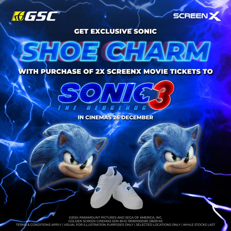 Sonic The Hedgehog 3: Sonic Shoe Charm Redemption