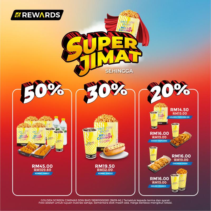 Super Jimat Sehingga 50%!