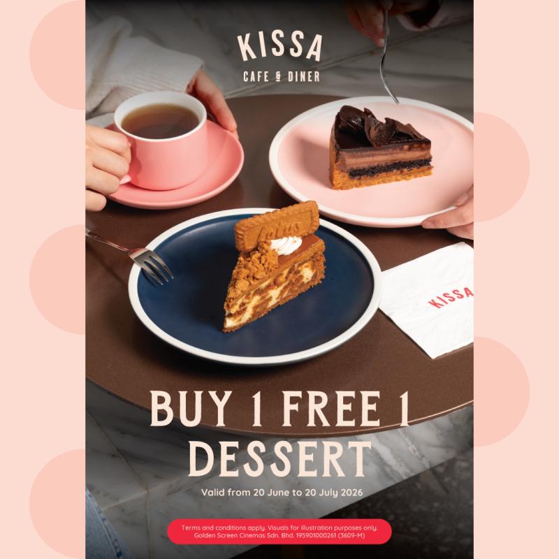 Buy 1 Free 1 Cakes - Kissa Cafe & Diner