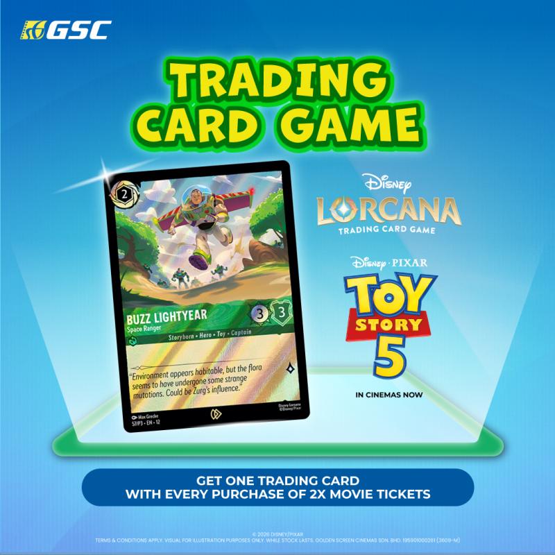 THE TOY STORY 5 DISNEY LORCANA SPECIAL EDITION PROMO CARD GIVEAWAY