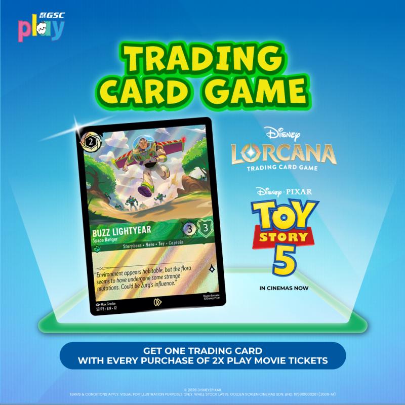 THE TOY STORY 5 DISNEY LORCANA SPECIAL EDITION PROMO CARD GIVEAWAY