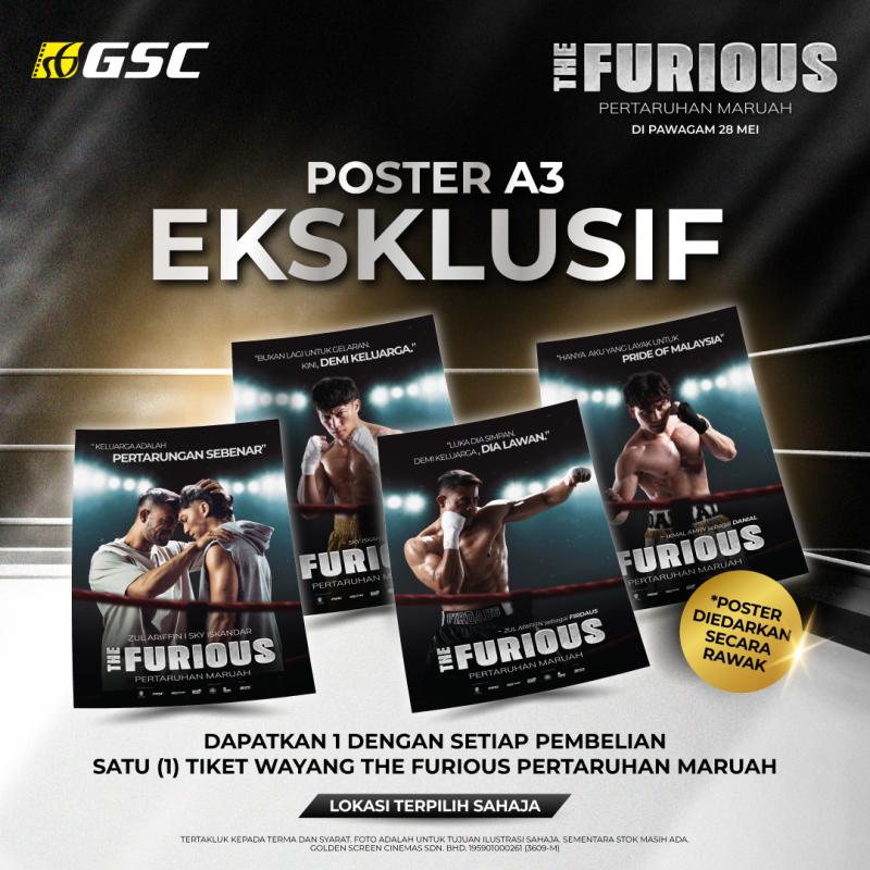 Exclusive The Furious Pertaruhan Maruah A3 Poster Giveaway!