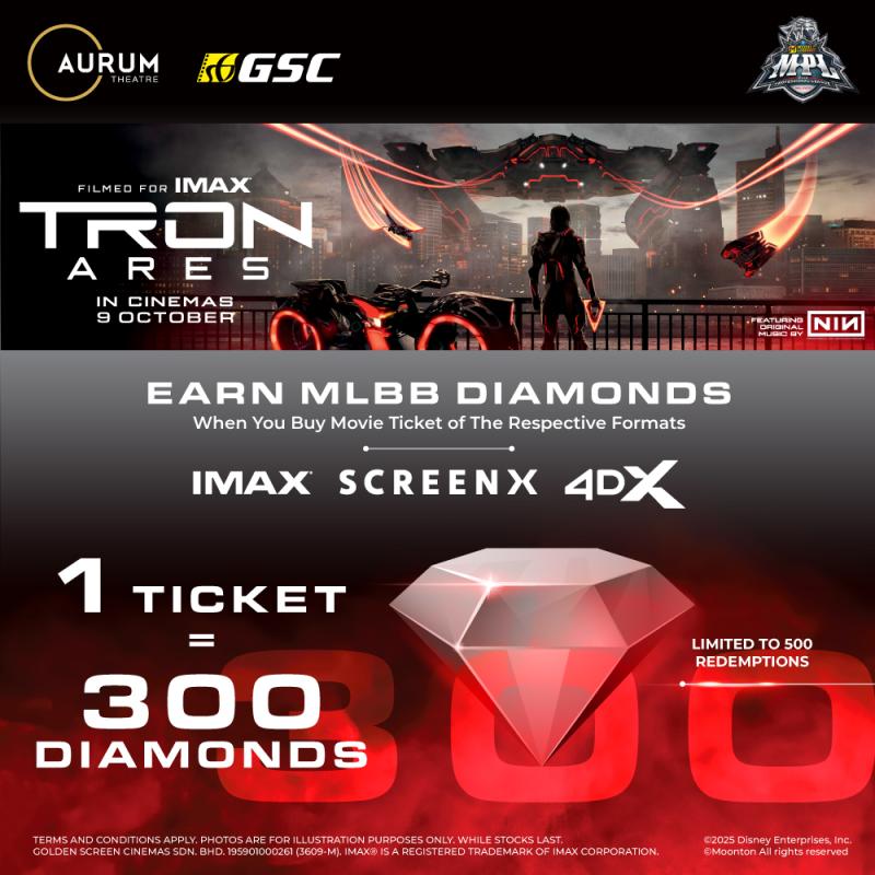 Tron Ares Mobile Legends (MLBB) Diamonds Redemption Promo