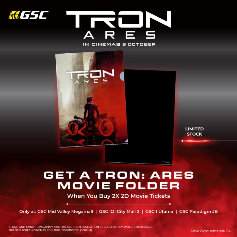 Tron: Ares 2D Movie Folder Redemption Promo 