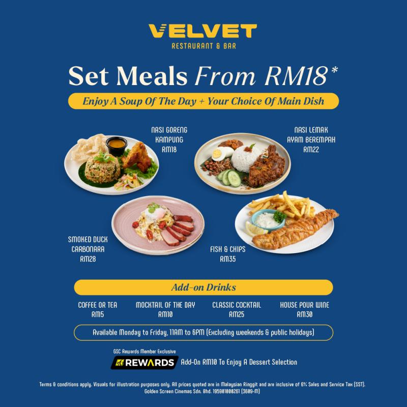 Velvet Set Meals