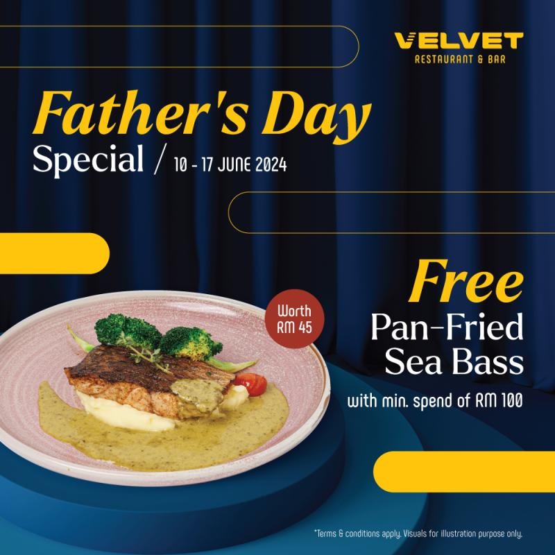 Velvet Limited-Time Father’s Day Promotion