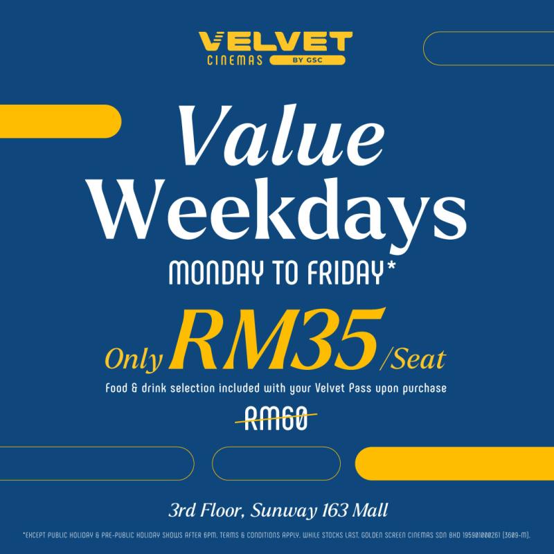 Velvet Value Weekdays