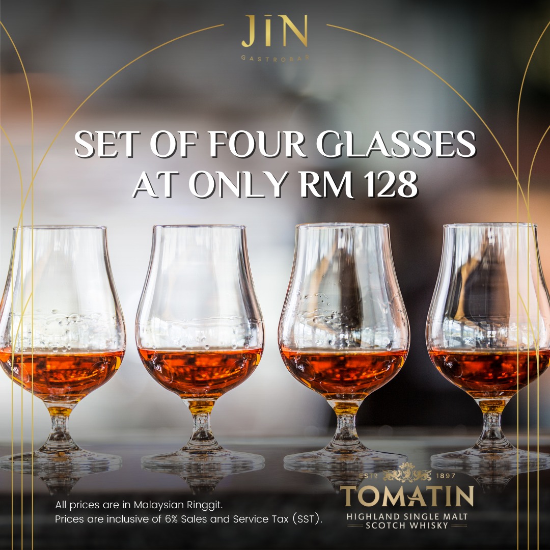 Set of Four Glasses at Only RM128